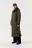 Пальто стеганое утепленное oversize - цвет зеленый - 3