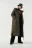 Пальто стеганое утепленное oversize - цвет зеленый - 7