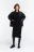 Куртка утепленная oversize из искусственной кожи - цвет черный - 3