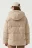 Куртка стеганая oversize с капюшоном - цвет бежевый - 2