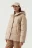 Куртка стеганая oversize с капюшоном - цвет бежевый - 3