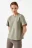 Футболка хлопковая oversize - цвет зеленый - 1