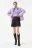 Куртка стеганая oversize - цвет сиреневый - 4