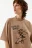 Футболка oversize с принтом том и джерри - цвет бежевый - 7