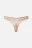 Трусики-стринги кружевные - цвет бежевый - 2