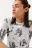 Футболка хлопковая oversize с принтом - цвет белый - 7