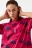 Футболка хлопковая oversize с принтом - цвет розовый - 7
