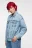 Куртка джинсовая oversize - цвет голубой - 3