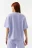 Футболка хлопковая oversize - цвет сиреневый - 2