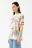 Футболка хлопковая oversize с принтом - цвет мультиколор - 3