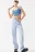 Джинсы wide leg с наружными боковыми швами - цвет голубой - 7