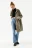 Плащ oversize с капюшоном - цвет зеленый - 4