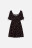 платье мини с широким поясом-резинкой