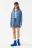 Рубашка джинсовая oversize - цвет голубой - 4