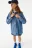 Рубашка джинсовая oversize - цвет голубой - 7