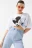 Футболка oversize с принтом микки маус - цвет белый - 7