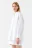 Рубашка хлопковая oversize с принтом - цвет белый - 2