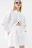 Рубашка хлопковая oversize с принтом - цвет белый - 7