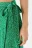 Юбка миди на запах асимметричная - цвет зеленый - 6