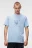 Футболка хлопковая с принтом - цвет голубой - 1
