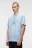 Футболка хлопковая с принтом - цвет голубой - 2