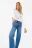 Джинсы wide leg с обрезанными краями - цвет голубой - 8