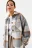 Куртка-рубашка oversize в клетку - цвет серый - 7