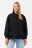 Куртка-бомбер утепленная oversize - цвет черный - 1