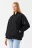 Куртка-бомбер утепленная oversize - цвет черный - 2