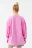Лонгслив oversize хлопковый с принтом - цвет розовый - 4