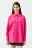 Рубашка хлопковая oversize - цвет розовый - 1