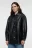 Рубашка oversize из искусственной кожи с нагрудными карманами - цвет черный - 1