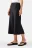 Юбка миди атласная - цвет черный - 2