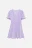 Платье мини с рукавами-фонариками и оборками - цвет фиолетовый - 7