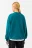 Свитшот хлопковый oversize с принтом - цвет зеленый - 3