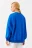 Свитшот хлопковый oversize с принтом - цвет синий - 3