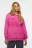 Свитшот хлопковый oversize с принтом - цвет розовый - 1