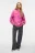 Свитшот хлопковый oversize с принтом - цвет розовый - 4