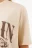Футболка хлопковая с принтом - цвет бежевый - 6