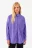 Рубашка oversize с нагрудным карманом - цвет фиолетовый - 1