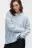 Свитер oversize с шерстью и мохером - цвет голубой - 7