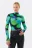 Лонгслив укороченный с воротником-стойкой - цвет зеленый - 1