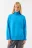 Свитер SWEATER свободный с боковыми разрезами - цвет голубой - 1