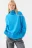 Свитер SWEATER свободный с боковыми разрезами - цвет голубой - 7