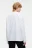 Лонгслив хлопковый однотонный oversize - цвет белый - 3