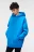 Толстовка oversize с капюшоном и карманом - цвет голубой - 2