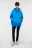Толстовка oversize с капюшоном и карманом - цвет голубой - 4