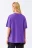 Футболка хлопковая oversize - цвет фиолетовый - 3