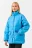 Пуховик oversize из искусственной кожи - цвет синий - 2