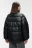 Пуховик oversize из искусственной кожи - цвет черный - 3
